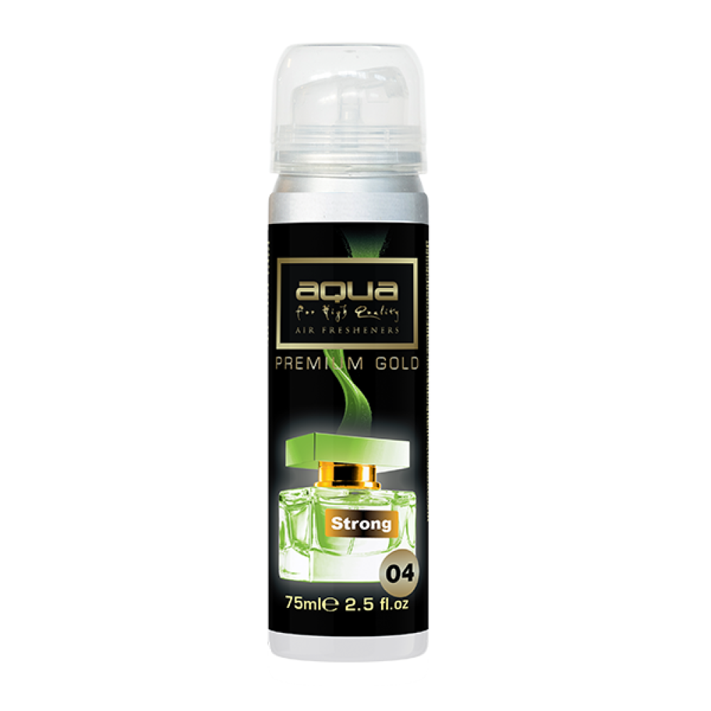 Aqua - ΑΡΩΜΑΤΙΚΟ ΑΥΤΟΚΙΝΗΤΟΥ ΣΕ ΣΠΡΕΙ (SPRAY) ΜΕ ΑΡΩΜΑ STRONG PREMIUM GOLD SERIES 75ml AQUA - 1 TEM. (10-781/AQ)