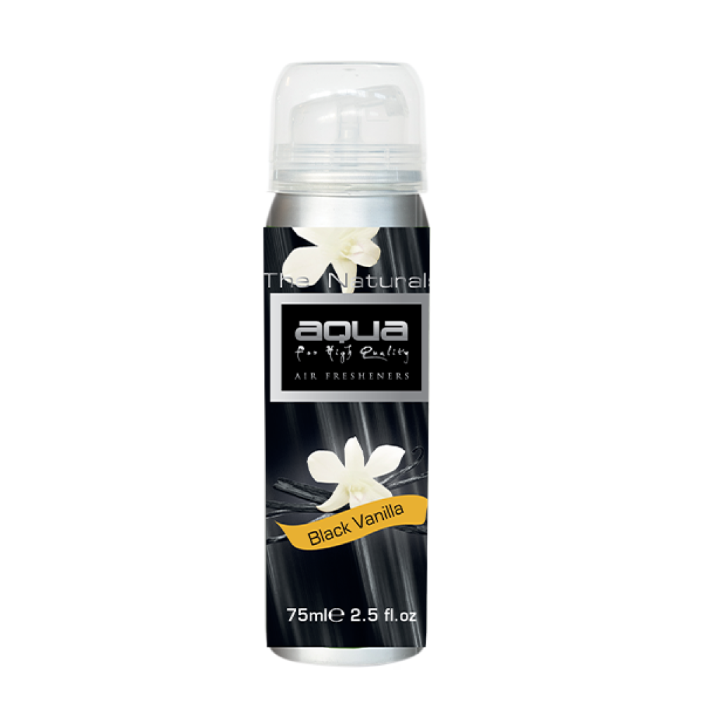 Aqua - ΑΡΩΜΑΤΙΚΟ ΑΥΤΟΚΙΝΗΤΟΥ ΣΕ ΣΠΡΕΙ (SPRAY) ΜΕ ΑΡΩΜΑ BLACK VANILLA FLOWERS SERIES 75ml AQUA - 1 TEM. (10-791/AQ)