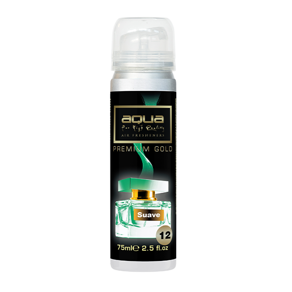 ΑΡΩΜΑΤΙΚΟ ΑΥΤΟΚΙΝΗΤΟΥ ΣΕ ΣΠΡΕΙ (SPRAY)  ΜΕ ΑΡΩΜΑ SUAVE PREMIUM GOLD SERIES 75ml AQUA - 1 TEM. ΑΡΩΜΑΤΙΚΟ ΑΥΤΟΚΙΝΗΤΟΥ ΣΕ ΣΠΡΕΙ (SPRAY)  ΜΕ ΑΡΩΜΑ SUAVE PREMIUM GOLD SERIES 75ml AQUA - 1 TEM.