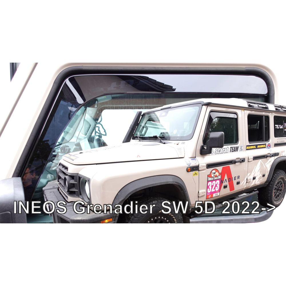 Heko - Ανεμοθραύστες Παραθύρων Για Ineos Grenadier Station Wagon 2022 > 5πορτο υλικό Acrylic Χρώμα Φιμέ - 2 τεμ. (ΑΝΕΜ.10702)