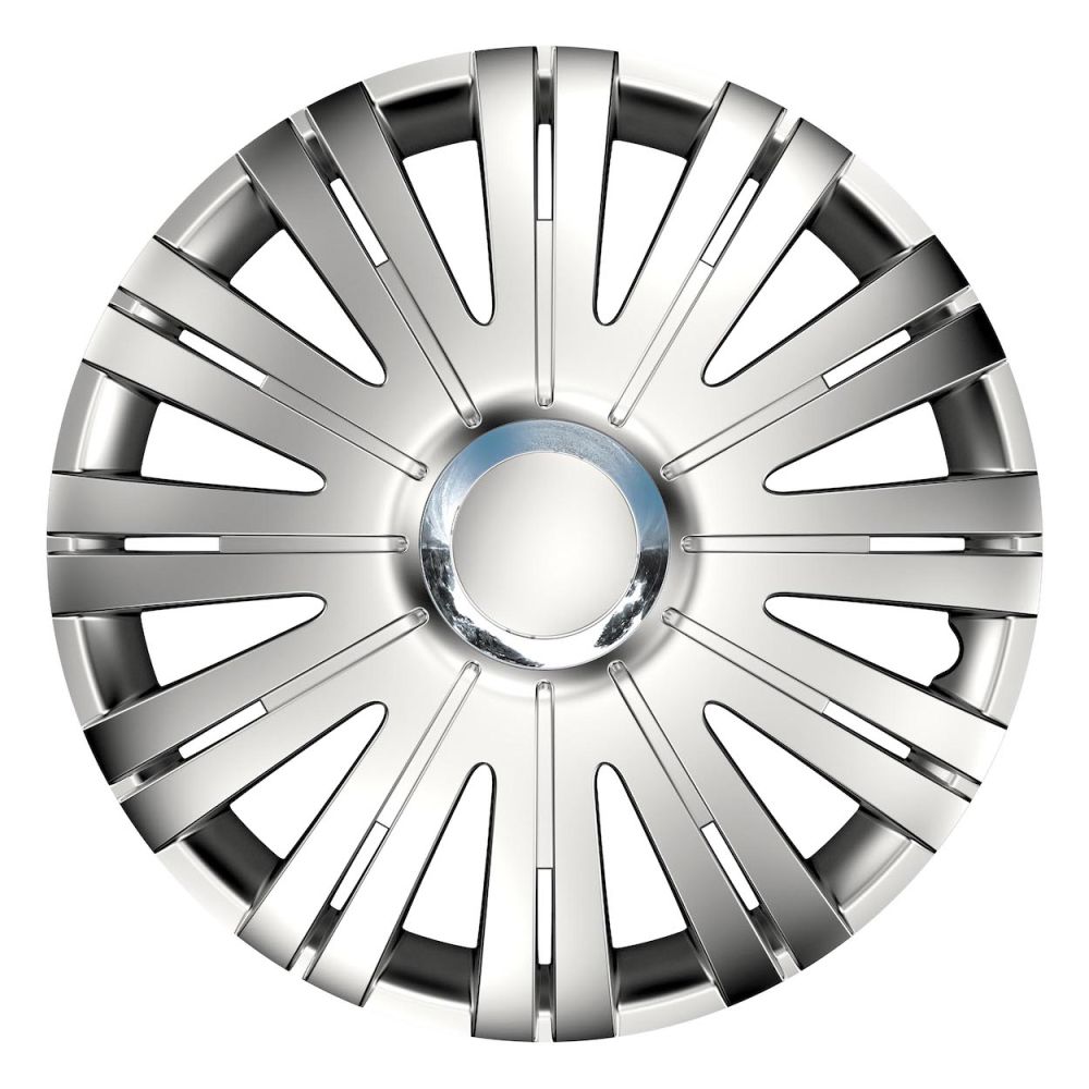 Amio - Τάσι τροχού (Hubcap) RC Active 14'' σε Ασημί χρώμα με διάμετρο σήματος 7.5cm - 1 Τεμ. (11532/AM)