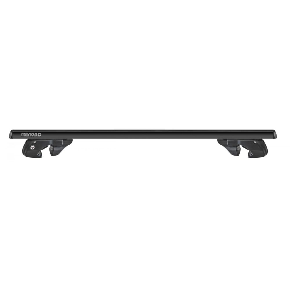 MENABO ΜΠΑΡΕΣ ΟΡΟΦΗΣ ΑΛΟΥΜΙΝΙΟΥ SHERMAN BLACK 120 cm ΣΕ ΜΑΥΡΟ ΧΡΩΜΑ ΓΙΑ Volvo V40 Cross Country 5 doors 2013> ΜΕ RAISED RAILS (Παράλληλες Μπάρες με Κενό) - 2 ΤΕΜ. (12280/MB)