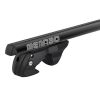 MENABO ΜΠΑΡΕΣ ΟΡΟΦΗΣ ΑΛΟΥΜΙΝΙΟΥ SHERMAN BLACK 120 cm ΣΕ ΜΑΥΡΟ ΧΡΩΜΑ ΓΙΑ Volvo V40 Cross Country 5 doors 2013> ΜΕ RAISED RAILS (Παράλληλες Μπάρες με Κενό) - 2 ΤΕΜ. (12280/MB)