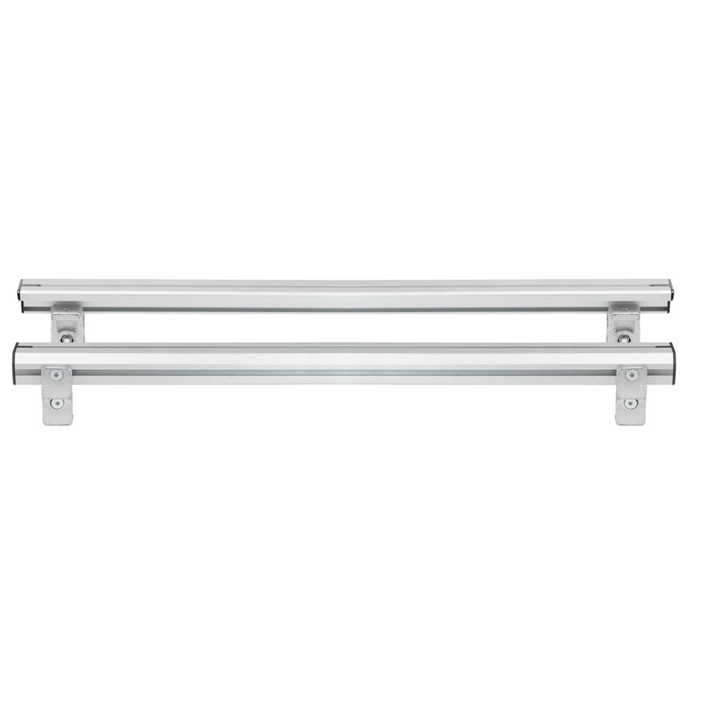 ΒΑΣΕΙΣ ΣΤΗΡΙΞΗΣ ΑΛΟΥΜΙΝΙΟΥ TBR FIXING PROFILE KIT M 116,6 cm ΣΕ ΑΣΗΜΙ ΧΡΩΜΑ ΜΕ ΥΠΟΔΟΧΕΣ T-SYSTEM ΓΙΑ ΜΠΑΡΕΣ TBR ΚΑΡΟΤΣΑΣ ΣΕ PICKUP ΚΑΙ ΑΓΡΟΤΙΚΑ ΟΧΗΜΑΤΑ MENABO - 2 ΤΕΜ.
