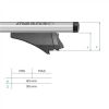 ΜΕΝΑΒΟ ΜΠΑΡΕΣ ΟΡΟΦΗΣ ΑΛΟΥΜΙΝΙΟΥ BLADE XL SILVER 130 cm ΜΕ ΑΚΡΑ ALFA HIGH ΓΙΑ Subaru Outback V 5 doors 2015> ΜΕ FLUSH RAILS - 2 ΤΕΜ. (12940/MB)