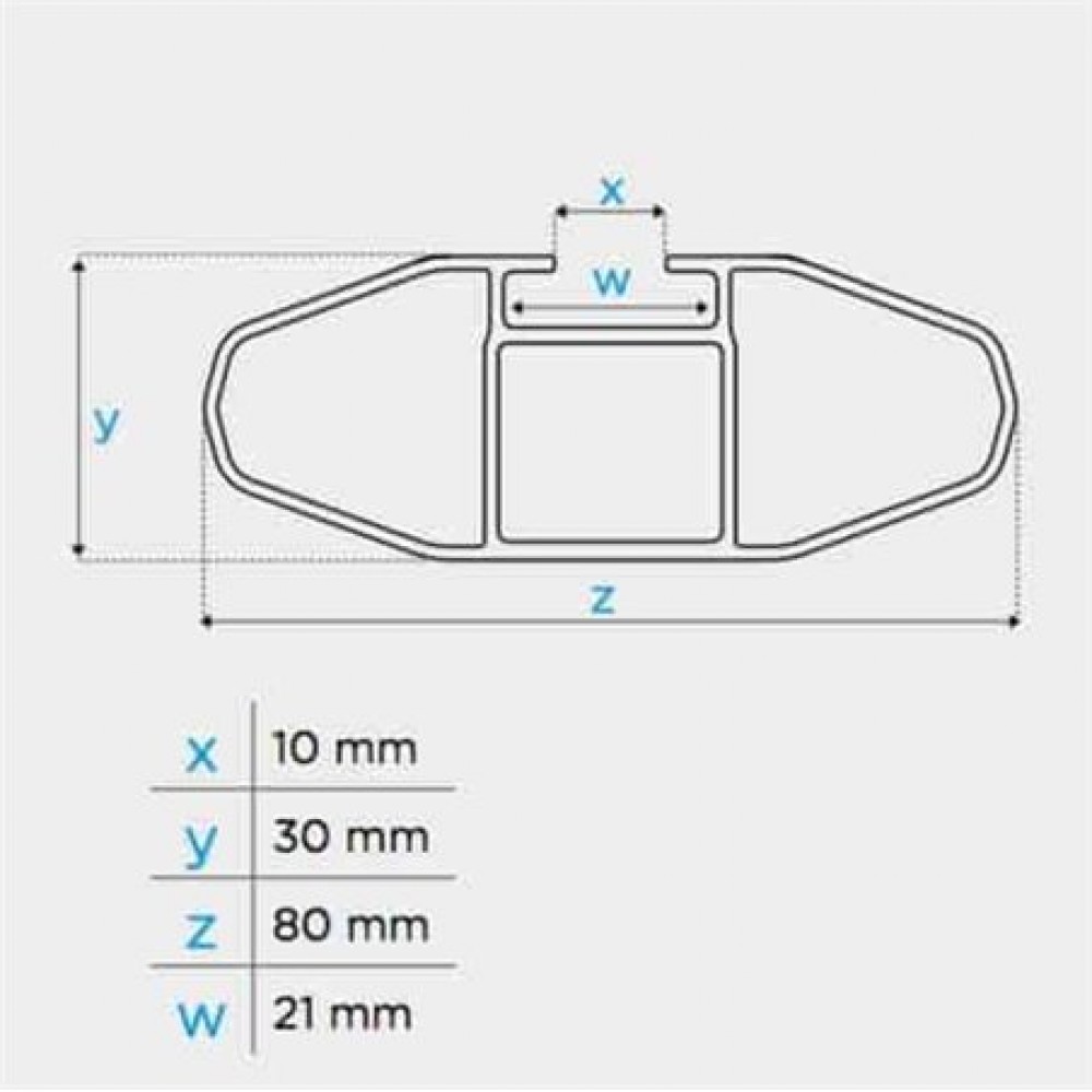 ΜΕΝΑΒΟ ΜΠΑΡΕΣ ΟΡΟΦΗΣ ΑΛΟΥΜΙΝΙΟΥ BLADE XL SILVER 130 cm ΜΕ ΑΚΡΑ ALFA HIGH ΓΙΑ Subaru Outback V 5 doors 2015> ΜΕ FLUSH RAILS - 2 ΤΕΜ. (12940/MB)