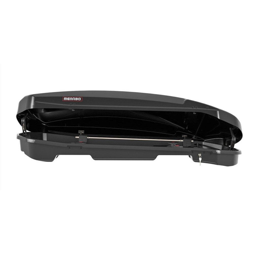 Menabo - Μπαγκαζιέρα Οροφής Satellite 550 Duo Black με T-track σε Μαύρο Γυαλιστερό Χρώμα από ABS Πλαστικό με Διαστάσεις 198x94x36 cm - 1 Τεμ. (14290/MB)