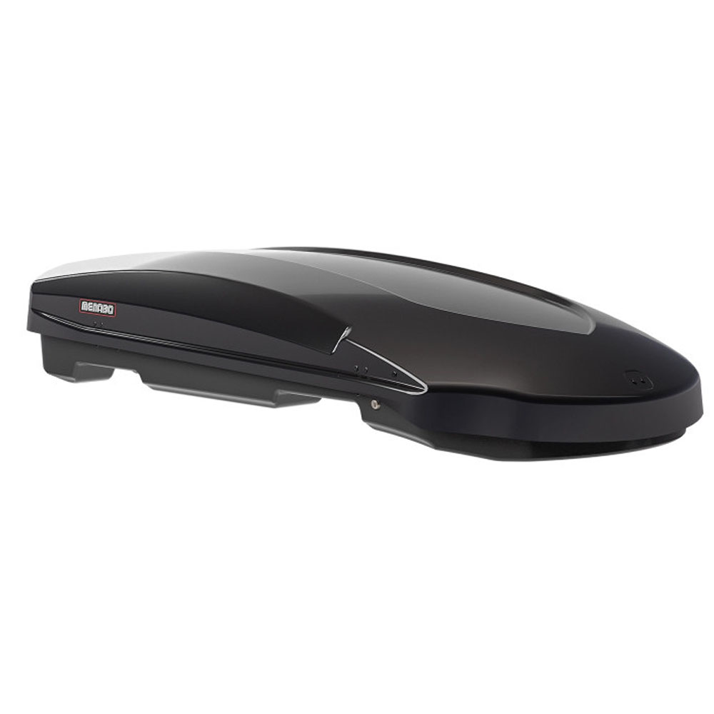Menabo - Μπαγκαζιέρα Οροφής Satellite 550 Duo Black με T-track σε Μαύρο Γυαλιστερό Χρώμα από ABS Πλαστικό με Διαστάσεις 198x94x36 cm - 1 Τεμ. (14290/MB)