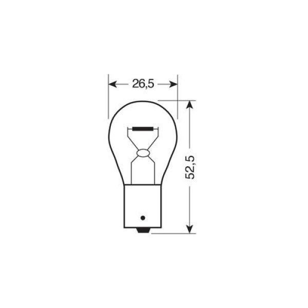 P21W 12V 21W BA15s μονοπολικό BLU-XENON