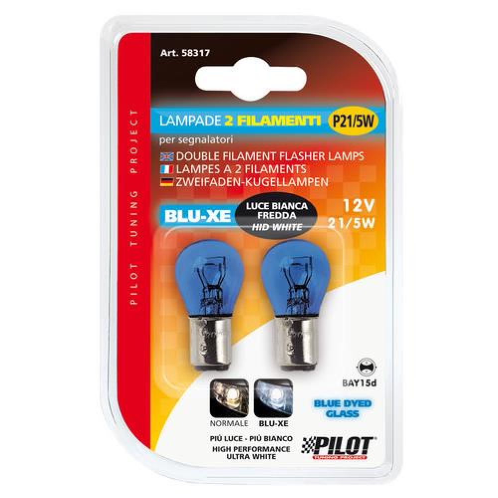 ΠΡΟΣΦΟΡΑ P21/5W 12V BAY15d ΔΙΠΟΛΙΚΟ BLU-XE  BLISTER - 2ΤΕΜ.