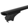 ΜΠΑΡΕΣ ΑΛΟΥΜΙΝΙΟΥ SONIC BLACK XL 130cm ΣΕ ΜΑΥΡΟ ΧΡΩΜΑ ΓΙΑ ΟΡΟΦΗ ΜΕ FLUSH ΚΑΙ RAISED RAILS MENABO - 2 ΤΕΜ.
