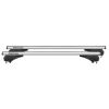 MENABO ΜΠΑΡΕΣ ΑΛΟΥΜΙΝΙΟΥ ARIEM XL 131.5 cm ΣΕ ΑΣΗΜΙ ΧΡΩΜΑ ΓΙΑ Lincoln Aviator (U611) 5 doors 2020> ΜΕ FLUSH RAILS - 2 ΤΕΜ. (14710/MB)