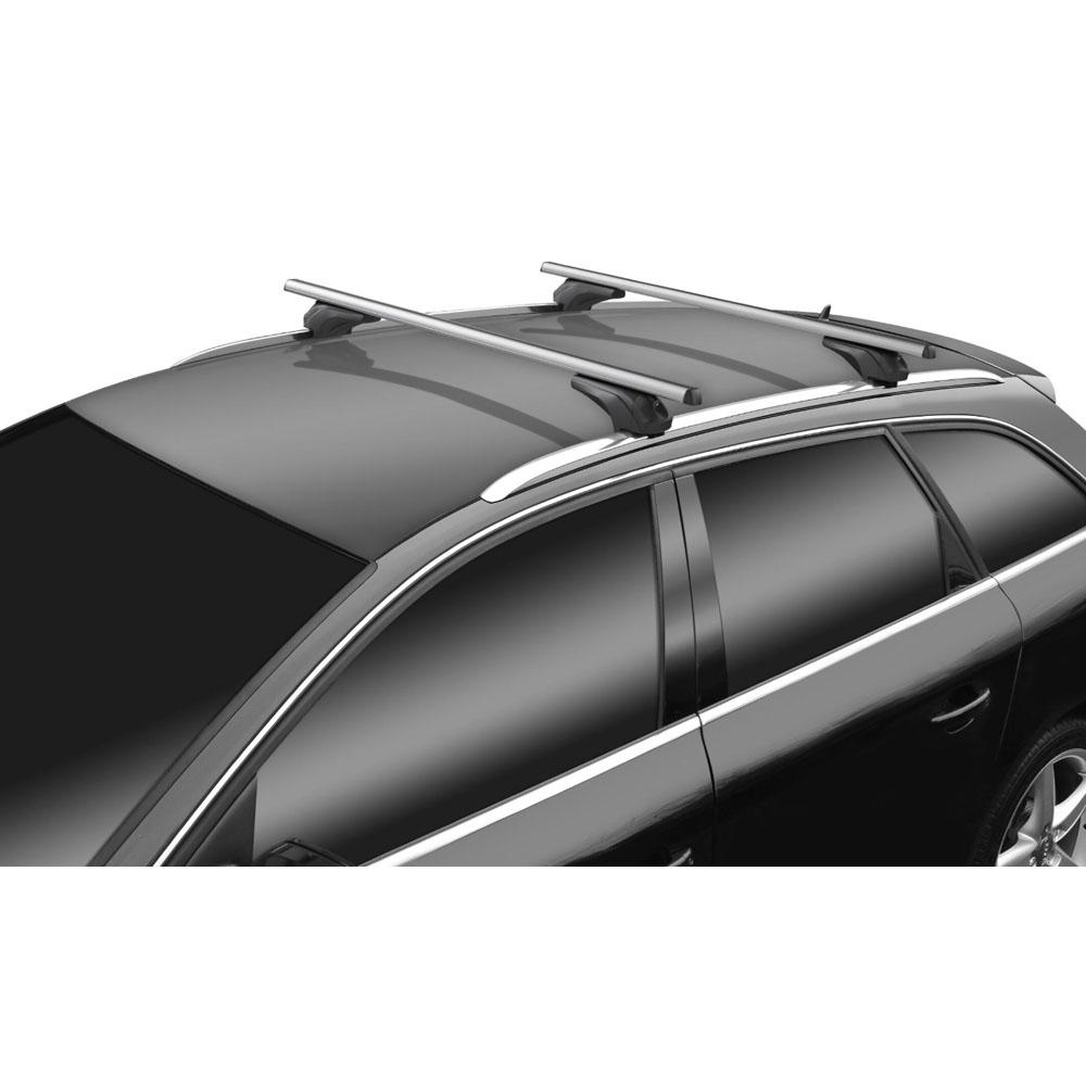 MENABO ΜΠΑΡΕΣ ΑΛΟΥΜΙΝΙΟΥ ARIEM XL 131.5 cm ΣΕ ΑΣΗΜΙ ΧΡΩΜΑ ΓΙΑ Lincoln Aviator (U611) 5 doors 2020> ΜΕ FLUSH RAILS - 2 ΤΕΜ. (14710/MB)