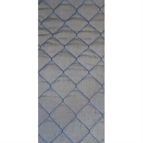 ΠΛΑΤΟΚΑΘΙΣΜΑΤΑ ΨΑΘΑ/ ΒΑΜΒΑΚΕΡΟ ΥΦΑΣΜΑ  ΔΙΠΛΗΣ ΟΨΗΣ STRIPS ΜΠΛΕ/ΓΚΡΙ  (ΦΑΡΔΟΣ 42 CM) 2ΤΕΜ.