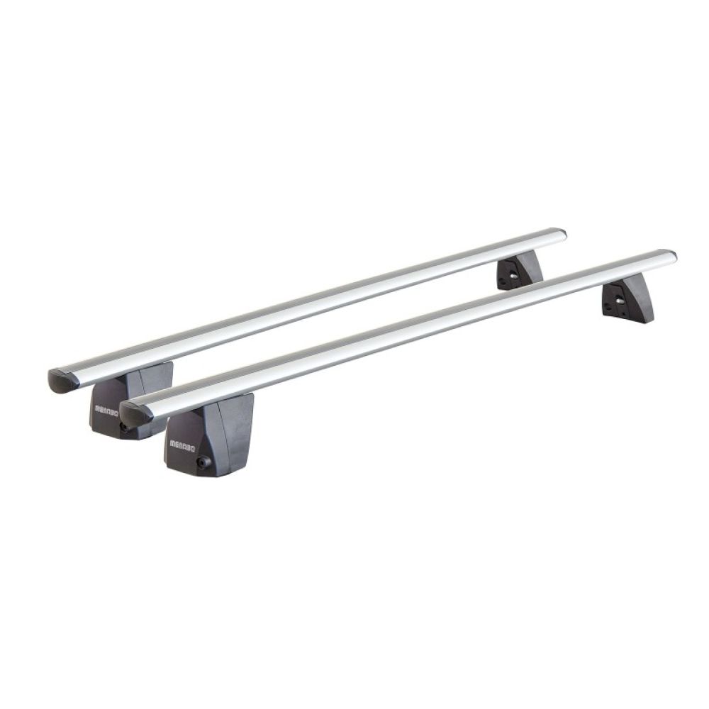 Menabo - Σετ Άκρα (Πόδια) Kit Type G για Μπάρες Οροφής Delta Black / Silver - 1 Σετ (15990/MB)