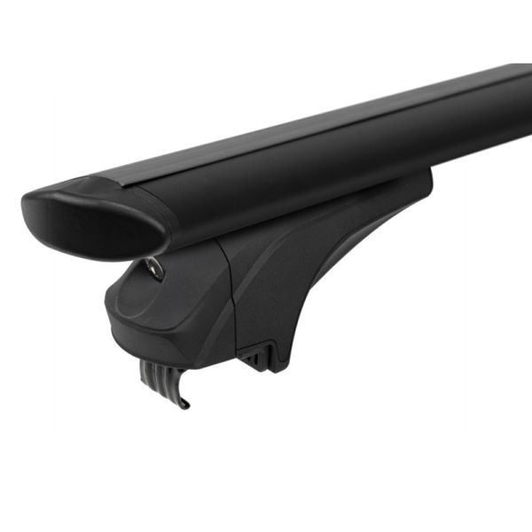 Menabo – Μπάρες Οροφής Μαύρες Αλουμινίου Sonic XXL με Κλειδί για Flush / Raised Rails για Ασφαλή Μεταφορά Φορτίου – 2 Τεμ. (16760/MB)