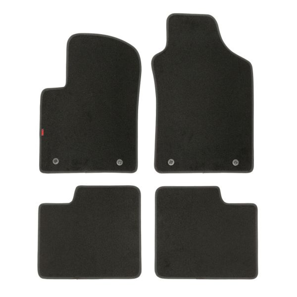 Lampa - Πατάκια μοκέτα μαύρα για Fiat 500 3d 07/07>11/24 για προστασία του εσωτερικού από βρωμιά νερό και φθορές, με αντιολισθητικό σχεδιασμό και σταθερή εφαρμογή για ασφαλή συγκράτηση στο δάπεδο του οχήματος – 4 τεμ. (L2338.2)