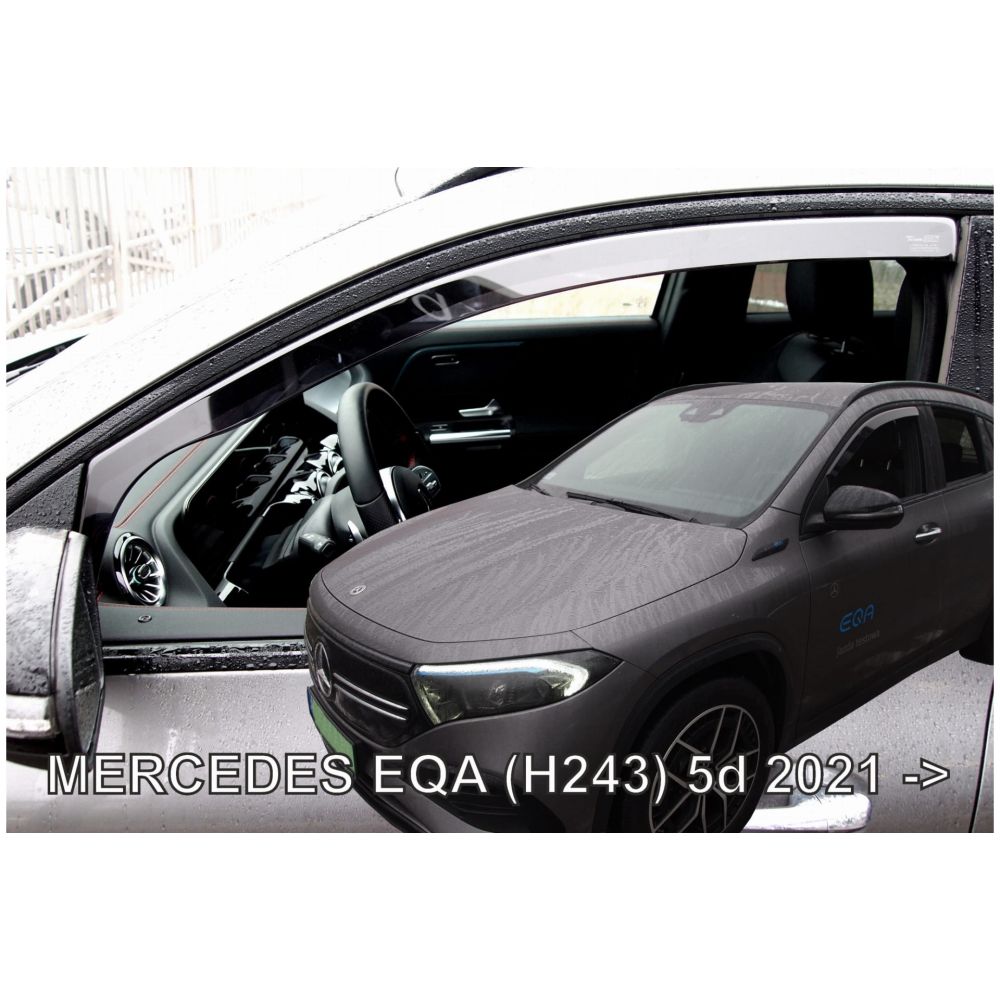 ΑΝΕΜΟΘΡΑΥΣΤΕΣ ΓΙΑ MERCEDES EQA H243 5D 2021+  ΖΕΥΓΑΡΙ ΑΠΟ ΕΥΚΑΜΠΤΟ ΦΙΜΕ ΠΛΑΣΤΙΚΟ HEKO - 2 ΤΕΜ.