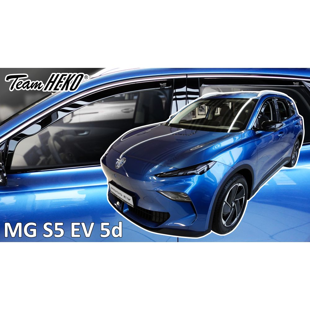 Heko - Ανεμοθραύστες Παραθύρων Για MG S5 EV 2024 > 5πορτο υλικό Acrylic Χρώμα Φιμέ - 4 τεμ. (ΑΝΕΜ.SET23815)