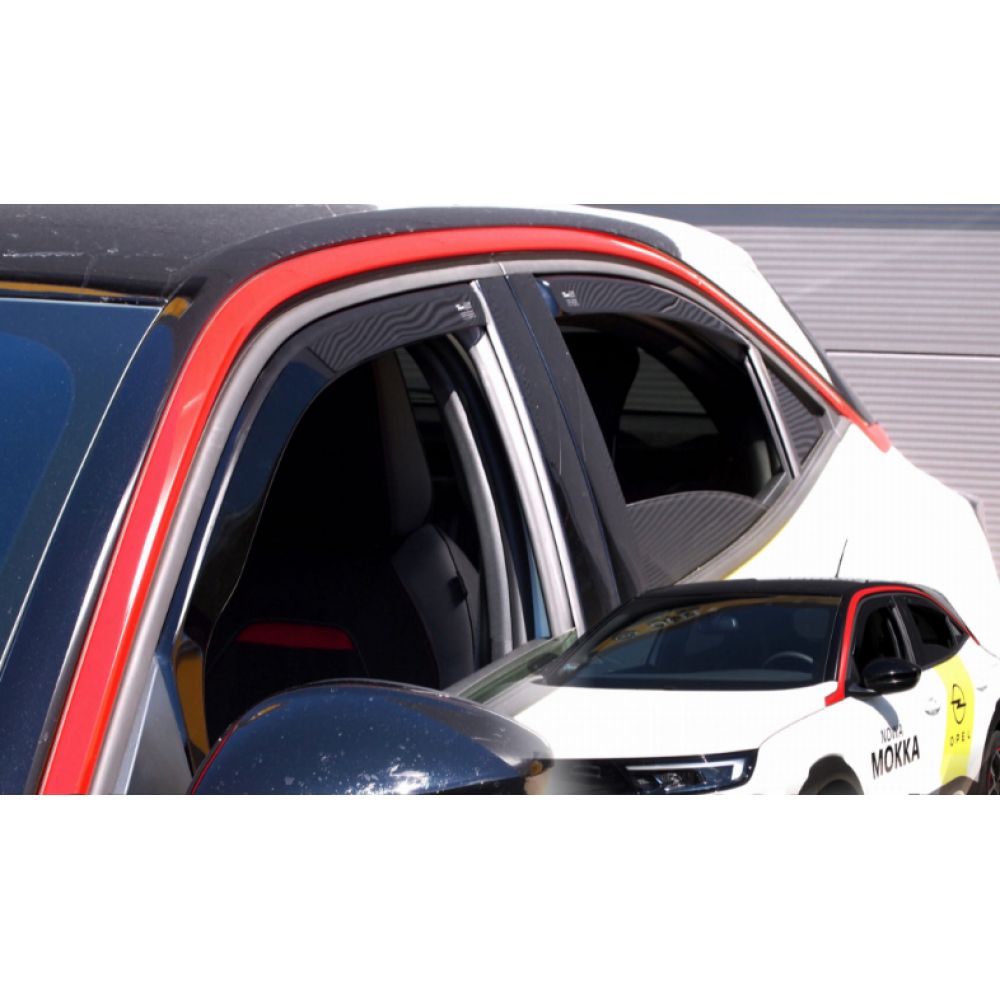 ΑΝΕΜΟΘΡΑΥΣΤΕΣ ΓΙΑ OPEL MOKKA B 5D 2020+ /MOKKA-e 5D 2020+ ΖΕΥΓΑΡΙ ΑΥΤΟΚΙΝΗΤΟΥ ΑΠΟ ΕΥΚΑΜΠΤΟ ΦΙΜΕ ΠΛΑΣΤΙΚΟ HEKO - 2 ΤΕΜ.