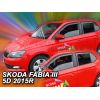 ΑΝΕΜΟΘΡΑΥΣΤΕΣ ΓΙΑ SKODA FABIA III 5D 2014+  HTB ΜΑΚΡΥ ΣΕΤ ΑΥΤΟΚΙΝΗΤΟΥ ΑΠΟ ΕΥΚΑΜΠΤΟ ΦΙΜΕ ΠΛΑΣΤΙΚΟ HEKO - 4 ΤΕΜ.