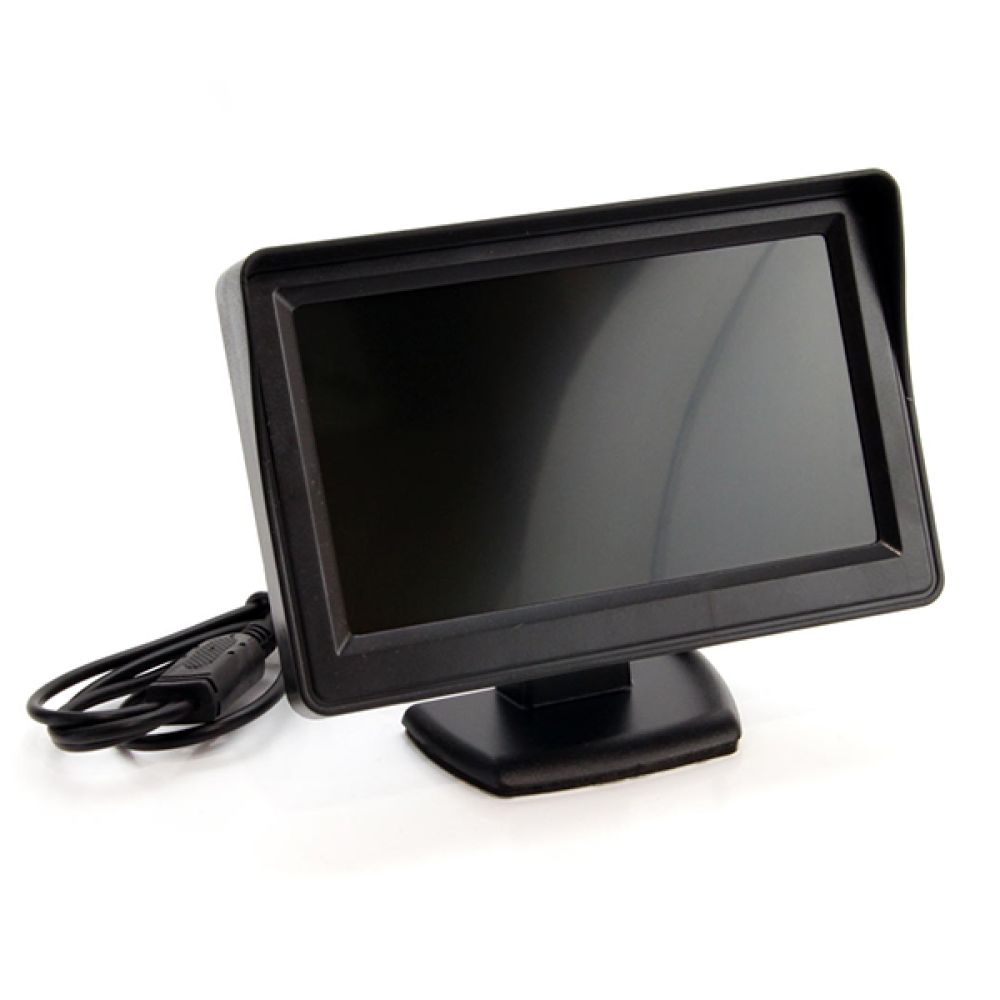 Amio - Universal Οθόνη Τεχνολογίας TFT LCD τύπου Αναδιπλούμενη διάσταση 4.3 ιντσών τάση λειτουργίας 12V για Επιβατικά Αυτοκίνητα - 1 τεμ. (01020/AM)