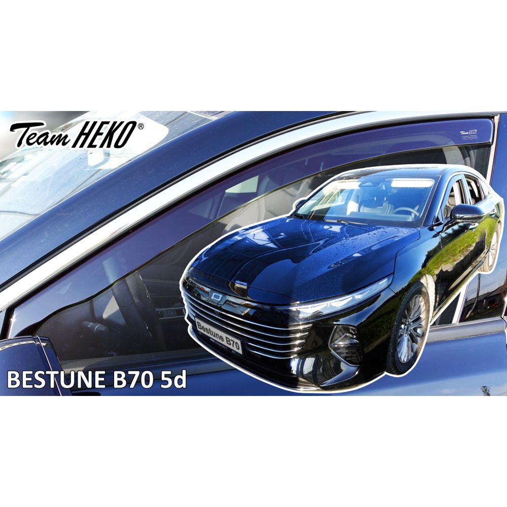 Heko - Ανεμοθραύστες για Bestune B70 5 Doors 2020+ Ζευγάρι Απο Εύκαμπτο Φιμέ Πλαστικό - 2 τεμ. (ΑΝΕΜ.29137)