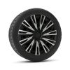 Lampa - Τάσια Shinku Silver/Black 14'' Tech-One σε Μαύρο/Ασημί Χρώμα για Σιδερένιες Ζάντες Αυτοκινήτου από ABS - Σετ 4 Τεμ. (L3145.1)