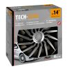 Lampa - Τάσια Tokyo Silver/Black 14'' Tech-One σε Μαύρο/Ασημί Χρώμα για Σιδερένιες Ζάντες Αυτοκινήτου από ABS - Σετ 4 Τεμ. (L3146.1)