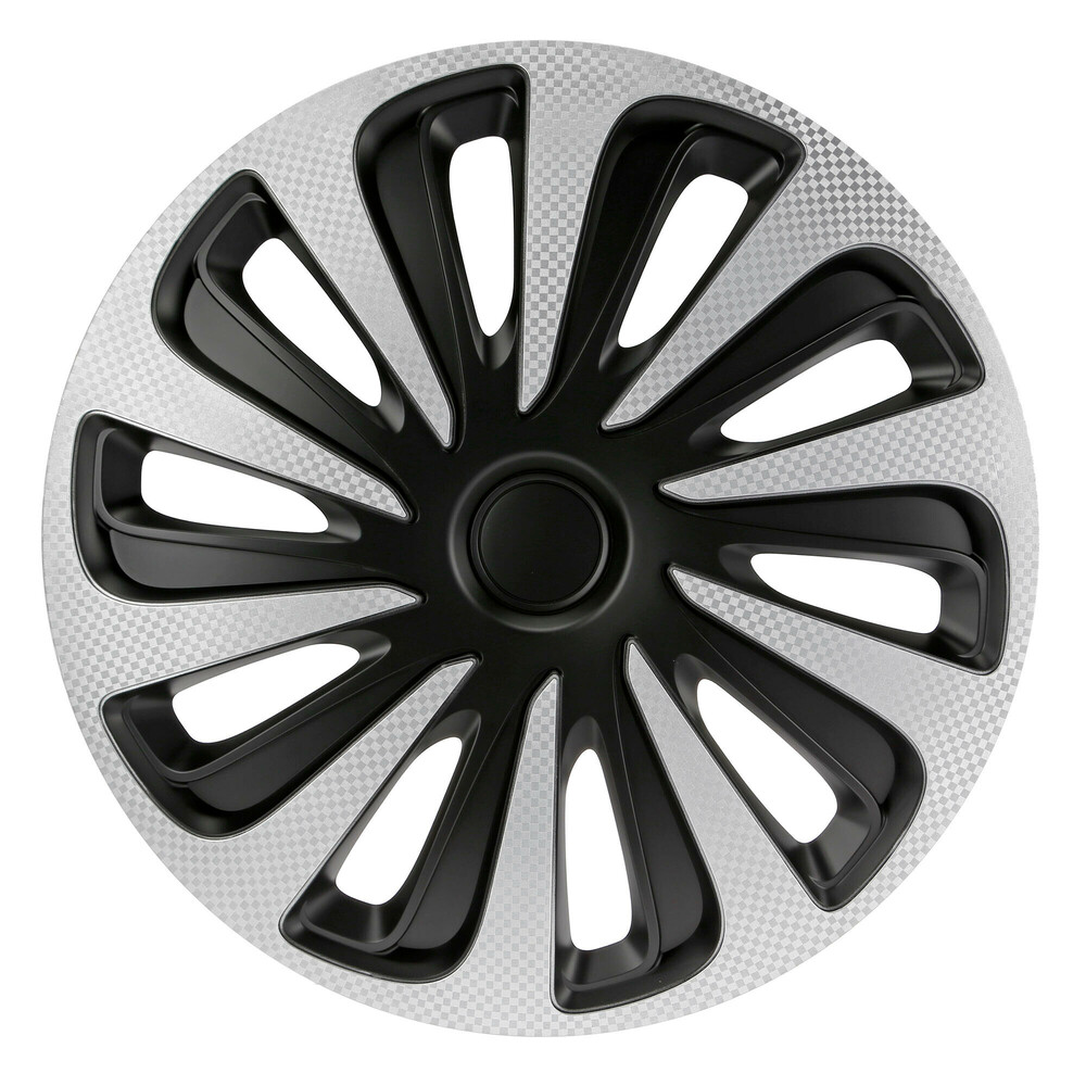 Lampa - Σετ Τάσια Αυτοκινήτου 13’’ Kojin Carbon TECH-ONE από υλικό ABS Ασημί / Μαύρο - 4 TEM (L3147.7)