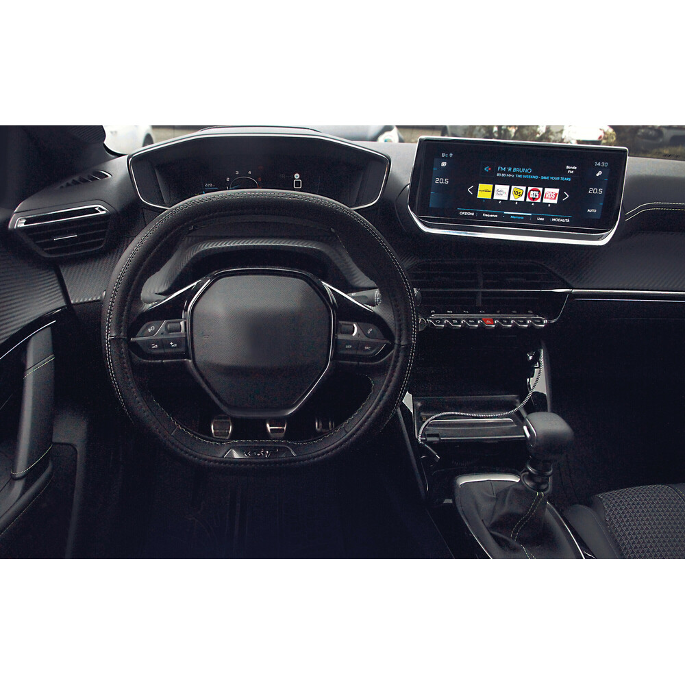 Lampa Κάλυμμα Τιμονιού Αυτοκινήτου Club Sport Custom Fit για Peugeot 2019+ Άοσμο Ultra soft Skeentex Μαύρο 1-τεμ. (L3291.5)