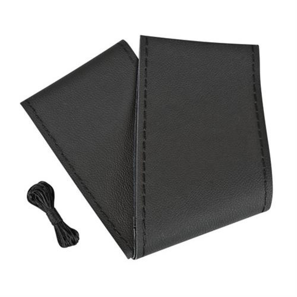 Lampa Κάλυμμα Τιμονιού Αυτοκινήτου Standard Leather Top Grip Δετό 37-39εκ. Άοσμο Γνήσιο Δέρμα ενιαίο Μαύρο 1-τεμ. (L3301.1)