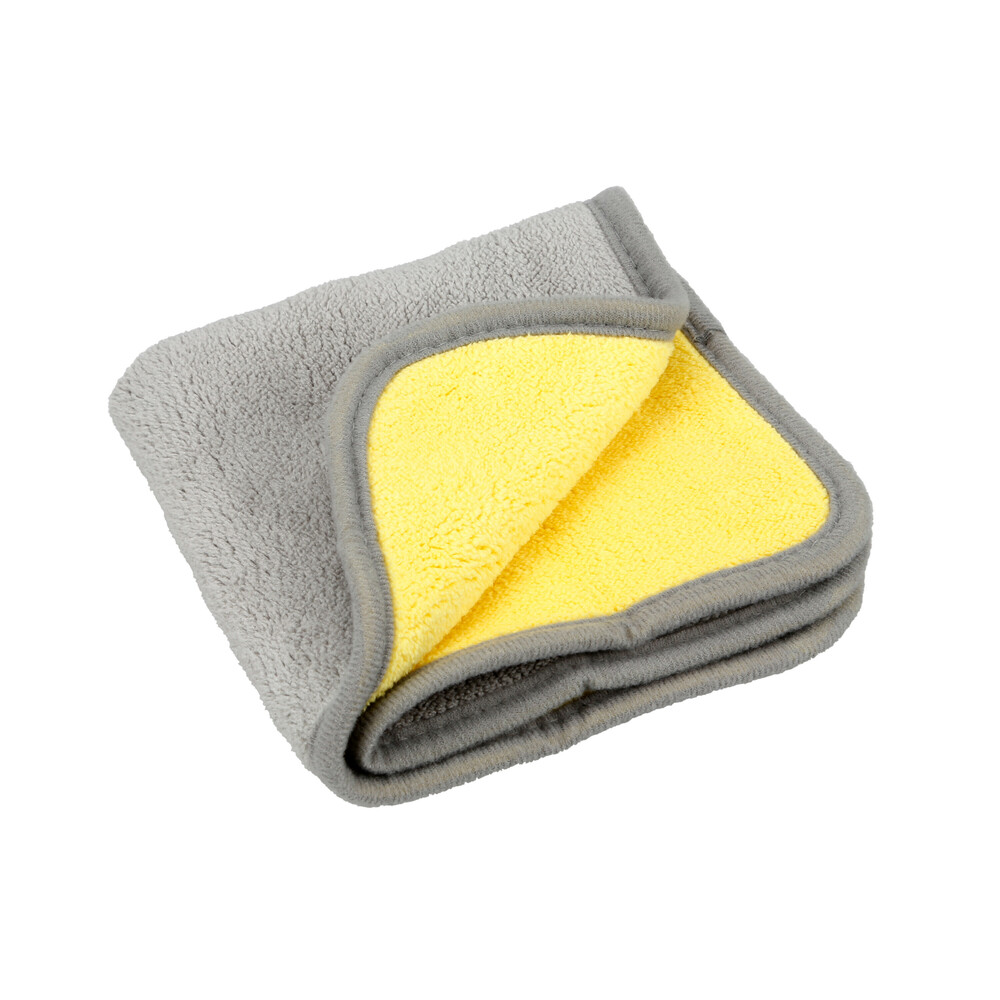 Lampa - Πανάκι καθαρισμού Microfibre (Μικροΐνες) Διπλής Όψης Premium (30x30 cm) - Γκρι / Κίτρινο - 1  τεμ. (L3717.9)