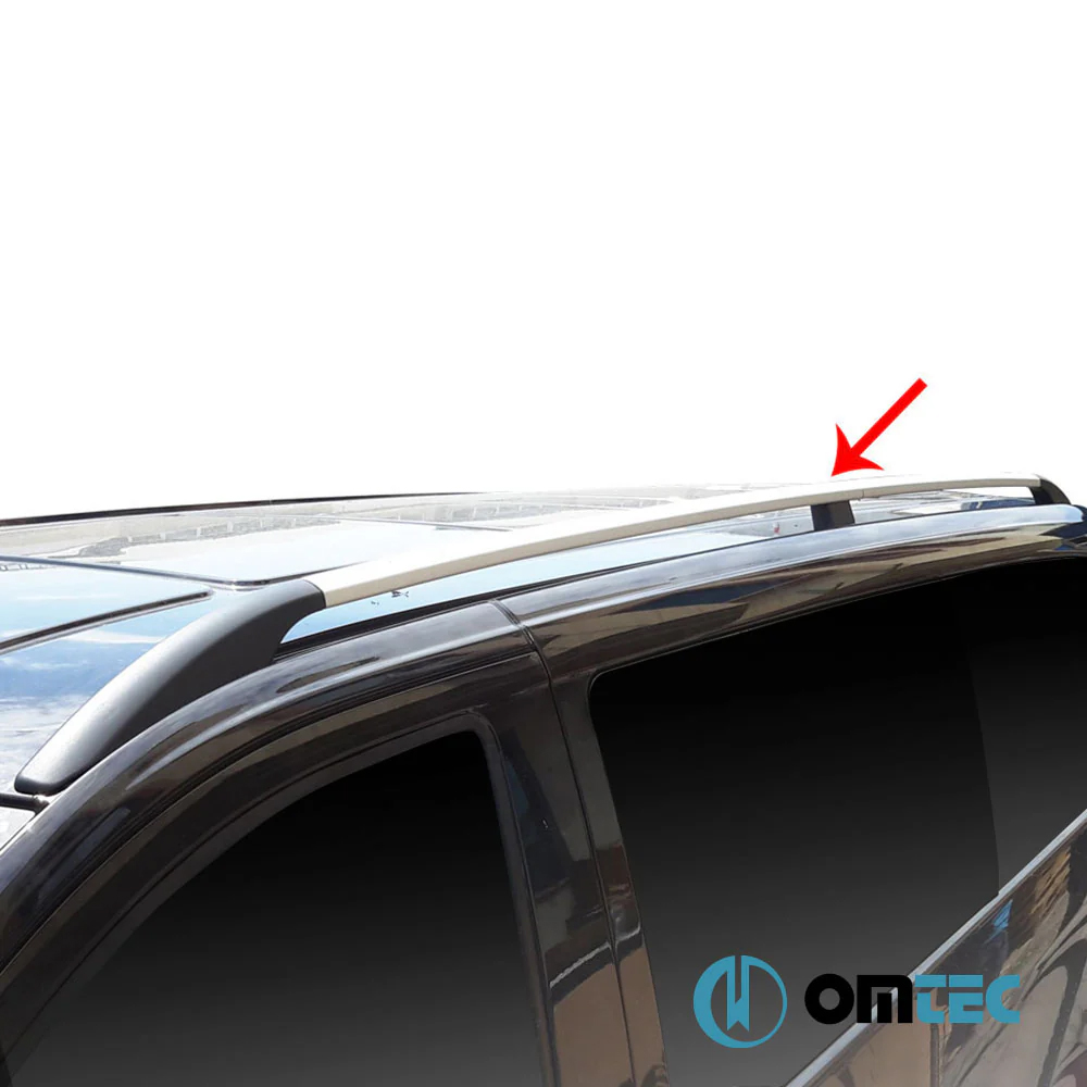ΜΠΑΡΕΣ ΟΡΟΦΗΣ ΓΙΑ MERCEDES VITO / VIANO W639/W447 2003+ ΠΑΡΑΛΛΗΛΕΣ ΑΛΟΥΜΙΝΙΟΥ L2 ΑΣΗΜΙ OMTEC - 2 τεμ.