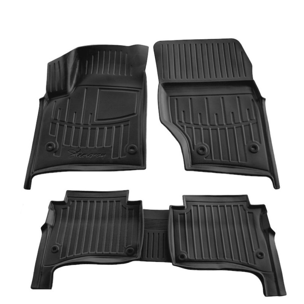 Race Axion - Πατάκια Για Volkswagen Touareg I (7L) 2002-2010 5πορτο Λάστιχο Σκαφάκια Προστατευτικά Με Κουμπώματα για Επιβατικά Αυτοκίνητα - 5 τεμ. (5024325/ST)