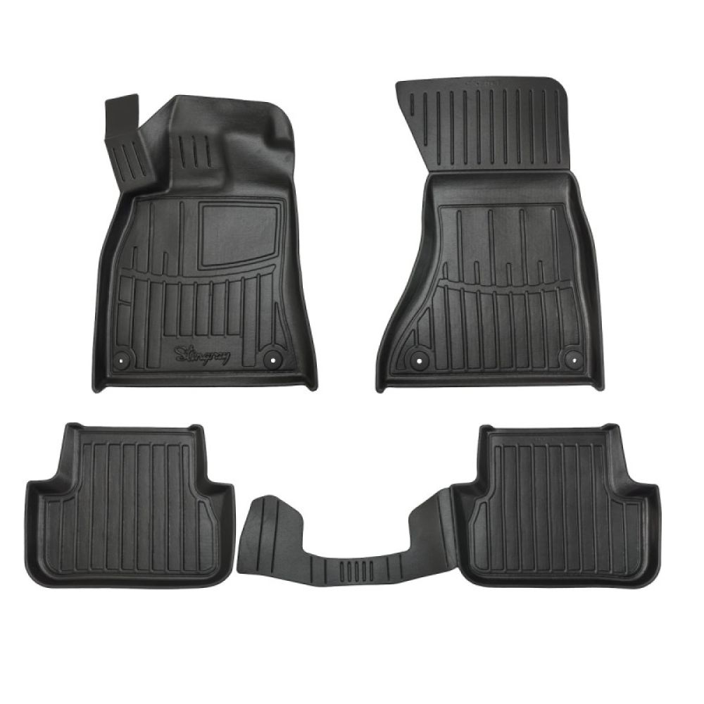 Race Axion - Πατάκια Για Audi A4 (B8) 2007-2015 4πορτο/5πορτο Λάστιχο Σκαφάκια Προστατευτικά Με Κουμπώματα για Επιβατικά Αυτοκίνητα - 5 τεμ. (5030045/ST)
