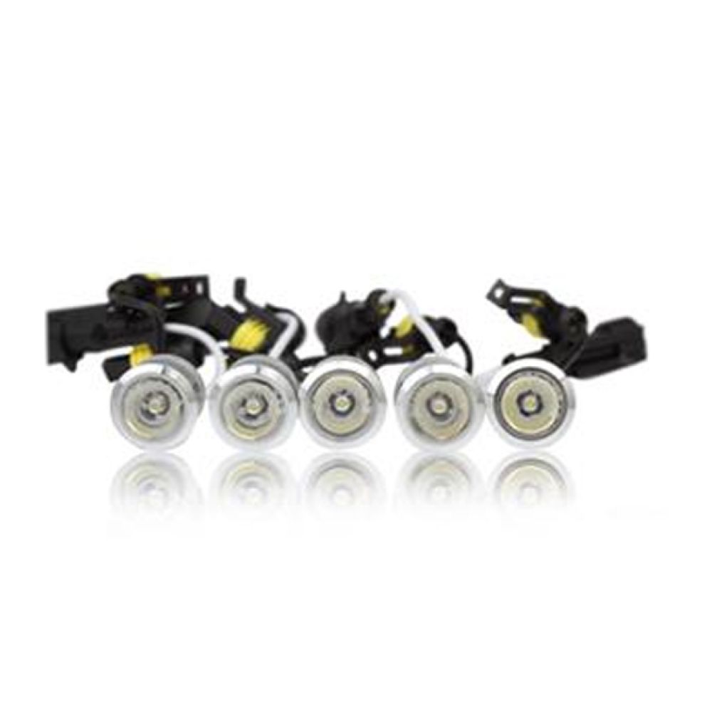 Πρόσθετο DAYLINE  Διεθνή 10LED (2  σειρές X5 LED) HP 12V Ασημί χωρίς πλαίσιο
