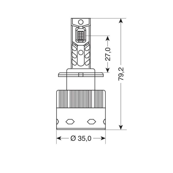 D4S/D4R 12/24V 35W 6.000K 8000lm LED SEOUL CSP-3570chips CAN BUS PLUG & PLAY LAMPA - 2ΤΕΜ.