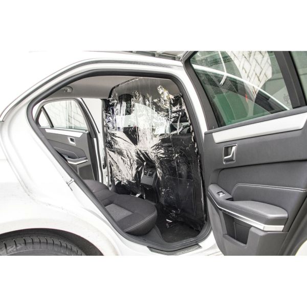 Lampa - Διαχωριστικό Προστατευτικό Νάιλον Καμπίνας Taxi Sicuro 240x140cm για διαχωρισμό οδηγού και επιβατών με εύκολη τοποθέτηση χωρίς τρύπημα και καθαρή εφαρμογή - 1 Τεμ. (L6044.8)