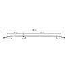 ΜΠΑΡΕΣ ΟΡΟΦΗΣ ΓΙΑ MERCEDES CITAN ELEGANCE W415 2013+ ΚΟΝΤΟ / RENAULT KANGOO 2008-2021 ΠΑΡΑΛΛΗΛΕΣ ΑΛΟΥΜΙΝΙΟΥ ΜΑΥΡΕΣ
