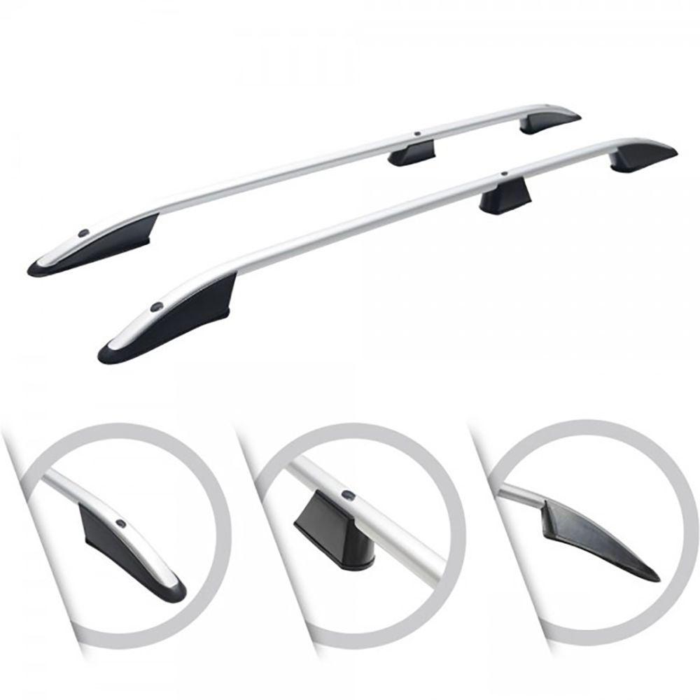 ΜΠΑΡΕΣ ΟΡΟΦΗΣ ΓΙΑ MERCEDES CITAN ELEGANCE W415 2013+ ΜΑΚΡΥ / RENAULT KANGOO 2008-2021 ΠΑΡΑΛΛΗΛΕΣ ΑΛΟΥΜΙΝΙΟΥ L2 ΑΣΗΜΙ