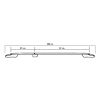 ΜΠΑΡΕΣ ΟΡΟΦΗΣ ΓΙΑ MERCEDES CITAN ELEGANCE W415 2013+ ΜΑΚΡΥ / RENAULT KANGOO 2008-2021 ΠΑΡΑΛΛΗΛΕΣ ΑΛΟΥΜΙΝΙΟΥ L2 ΜΑΥΡΕΣ
