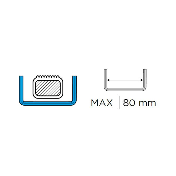 U-BOLT ΣΥΣΤΗΜΑ ΔΕΣΗΣ (FITTING SYSTEM) 800mm MARATHON ΜΠΑΓΚΑΖΙΕΡΩΝ ΟΡΟΦΗΣ ΣΕ ΜΠΑΡΕΣ - MENABO