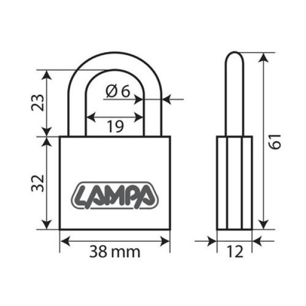 ΛΟΥΚΕΤΟ 60mm STANDARD ΜΕ 3 ΚΛΕΙΔΙΑ ΛΟΥΚΕΤΟ 60mm STANDARD ΜΕ 3 ΚΛΕΙΔΙΑ