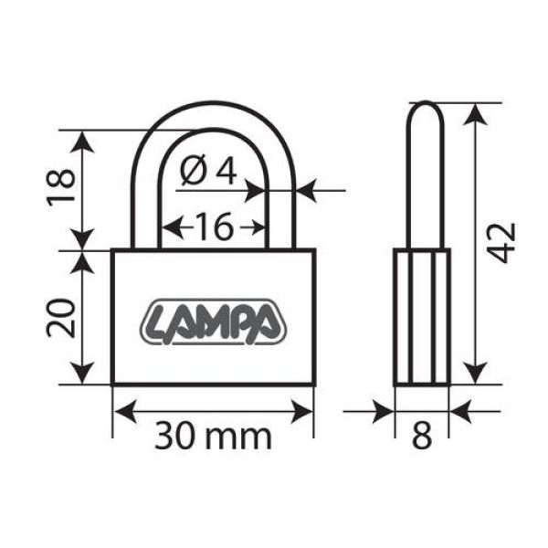 ΛΟΥΚΕΤΟ 30mm BASIC ΜΕ 3 ΚΛΕΙΔΙΑ ΛΟΥΚΕΤΟ 30mm BASIC ΜΕ 3 ΚΛΕΙΔΙΑ