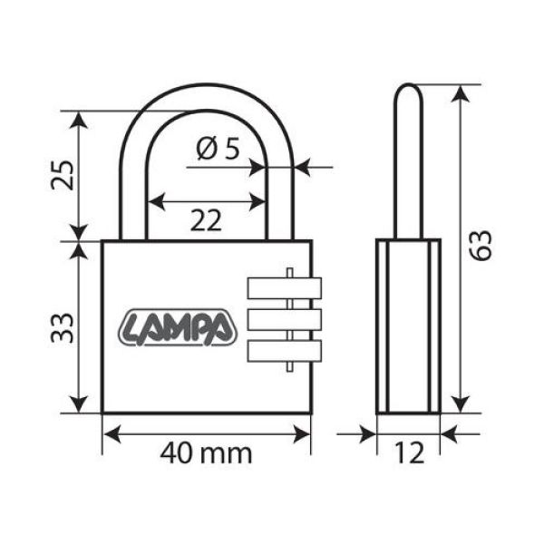 ΛΟΥΚΕΤΟ 40mm PADLOCK ΜΕ 3 ΨΗΦΙΑ ΛΟΥΚΕΤΟ 40mm PADLOCK ΜΕ 3 ΨΗΦΙΑ