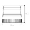 Amio Φάρος LED 12V 115x115mm Πορτοκαλί με Μαγνητική Βάση για Οχήματα Οδικής Βοήθειας/Έργων - 1 τεμ. (01276/AM)