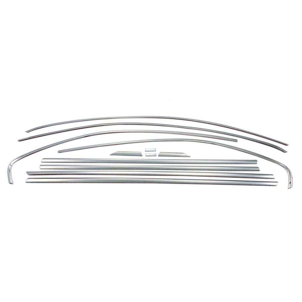 TRIM  ΠΑΡΑΘΥΡΩΝ ΑΥΤΟΚΟΛΛΗΤΑ ΧΡΩΜΙΟΥ 12ΤΕΜ. ΓΙΑ VW JETTA 4D 2011+