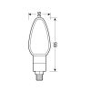 TUAREG ΦΛΑΣ LED ΜΟΤΟ 12V (ΜΑΥΡΟ - 65 Χ 26 mm) - 2 ΤΕΜ.