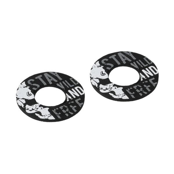 ΧΕΡΟΥΛΙΑ MOTO DONUT OFF-ROAD ΜΑΥΡΑ/ΓΚΡΙ 22MM+25MM 12CM 2ΤΕΜ